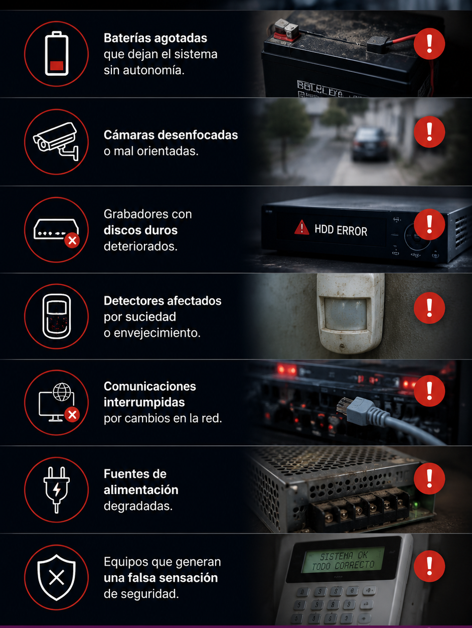 Fallos en instalaciones por falta de mantenimiento preventivo